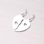 Strieborný prívesok pre pár M5503B
