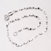 Náramok z bieleho zlata 44-1090