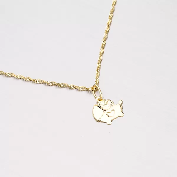 Zlatý prívesok - kočík 322P -131125