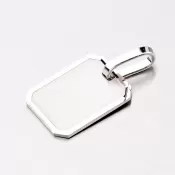 Strieborný prívesok - doštička M5409