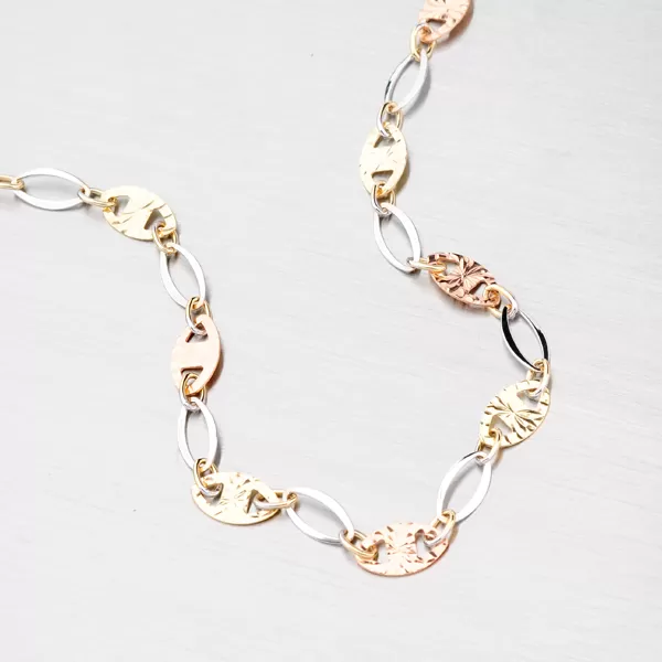 Zlatý náramok s gravírovaním 44-1685