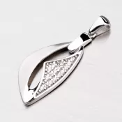 Prívesok zo striebra so zirkónmi ZS-027P-OKS
