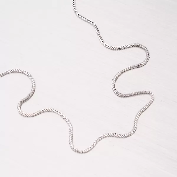 Retiazka Fox - lisčí chvost z bieleho zlata 369-0093