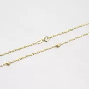 Zlatá retiazka Lambada s guličkami 45-1714