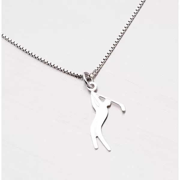 Prívesok zo striebra - golfista NNA-003-TPZG