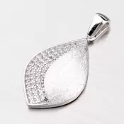 Strieborný prívesok so zirkónmi ZS-063P-OKS