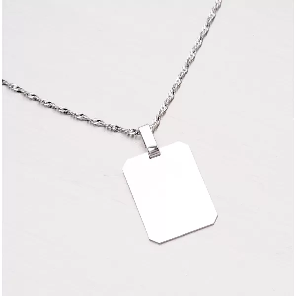 Strieborný prívesok doštička AAA-008-TPZG