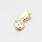 Zlatý prívesok so zirkónom 682P-130321