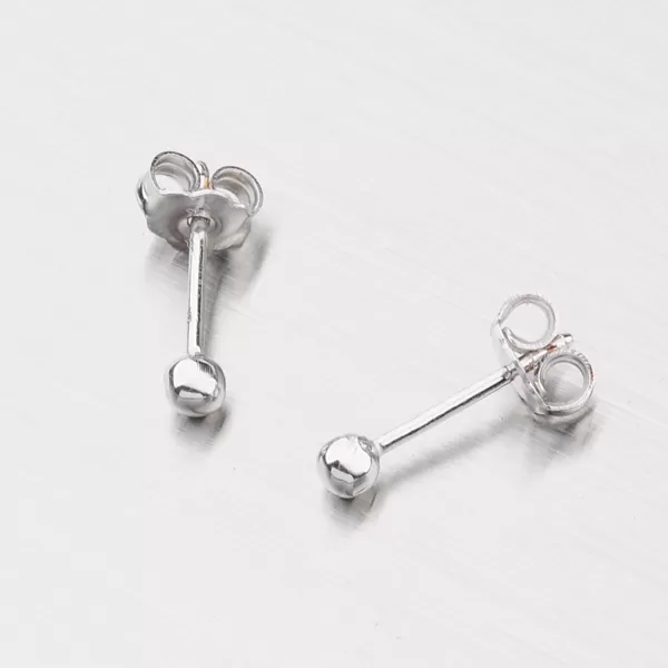 Kôstky z bieleho zlata 138-3001