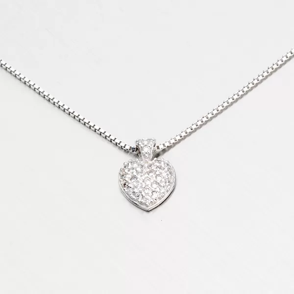 Strieborné srdce so zirkónmi YNG3053