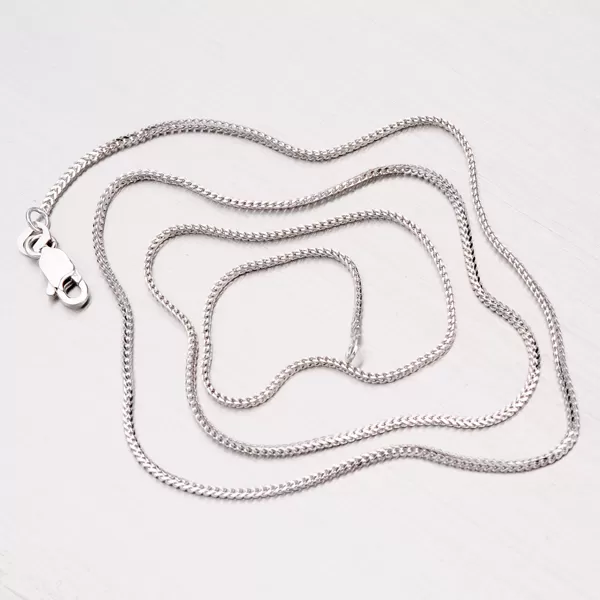 Retiazka Fox - lisčí chvost z bieleho zlata 369-0093