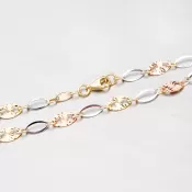 Zlatá retiazka s gravírovaním 45-1685