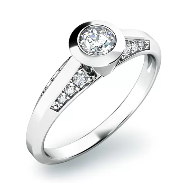 Zásnubný prsteň s diamantmi ZP-10798D