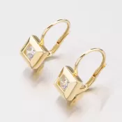 Zlaté náušnice so zirkónmi 683P-120202