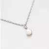 Prívesok s perlou z bieleho zlata 115-4110