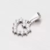 Strieborné srdce so zirkónmi MPN4955