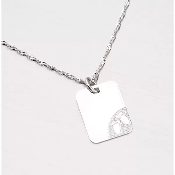 Strieborný prívesok doštička CGIO-10608-TPZG