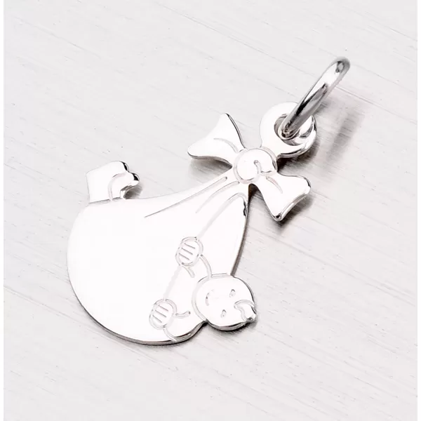 Prívesok zo striebra - dieťa v šatke NE-008-TPZG