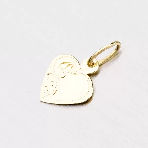 Zlatý prívesok - srdce 322P-131024