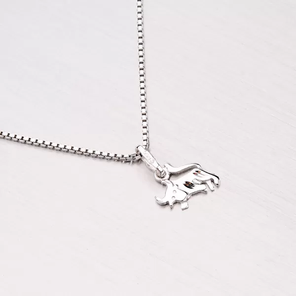 Prívesok z bieleho zlata - Býk 43-2072-04