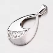 Strieborný prívesok so zirkónmi ZS-058P-OKS