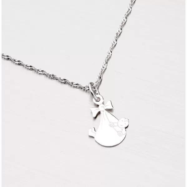 Prívesok zo striebra - dieťa v šatke NE-008-TPZG