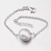 Strieborný náramok s guličkou MBR1736BD14