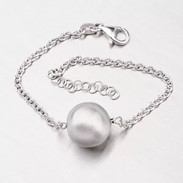Strieborný náramok s guličkou MBR1736BD14
