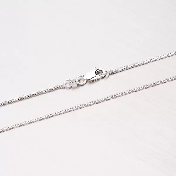 Retiazka Fox - lisčí chvost z bieleho zlata 369-0093