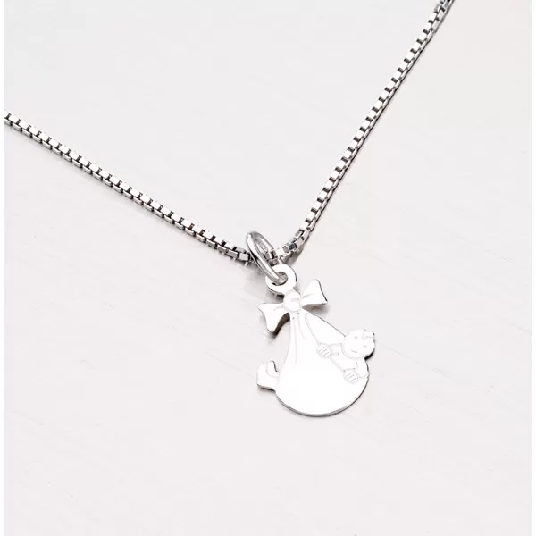 Prívesok zo striebra - dieťa v šatke NE-008-TPZG