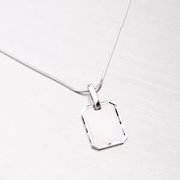 Strieborný prívesok - doštička M5409