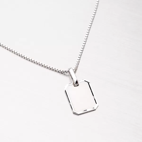 Strieborný prívesok - doštička M5409