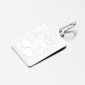 Strieborný prívesok - doštička s amorkom M54610