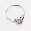 Prsteň s ružovým zirkónom 356-0106R