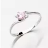 Prsteň s ružovým zirkónom 356-0106R