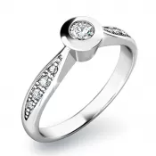 Zásnubný prsteň s diamantmi ZP-10811D