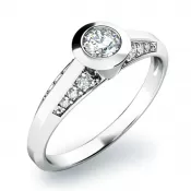 Zásnubný prsteň so zirkónmi ZP-10798-B-ZIR