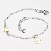Dámsky náramok strieborný 925 prívesky a zirkóny B1600311-0331-SLX