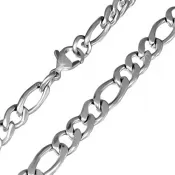 Pánska oceľová retiazka Figaro 3+1 10 mm GNCB427