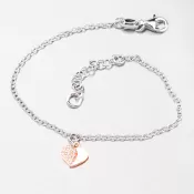 Strieborný náramok s príveskom B1503687-0331-SLX