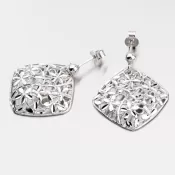 Visiace strieborné náušnice E1300414-2142-SLX