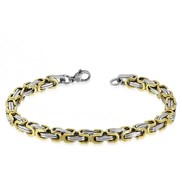 Oceľový náramok kráľovská väzba 6mm GCBV243
