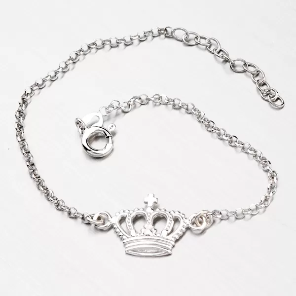Strieborný náramok s korunkou B1600957-0532-SLX