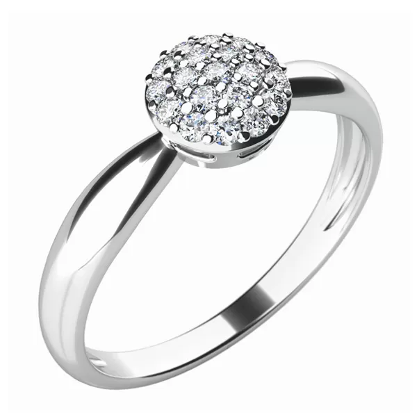 Zásnubný prsteň s diamantmi ZP-10815D