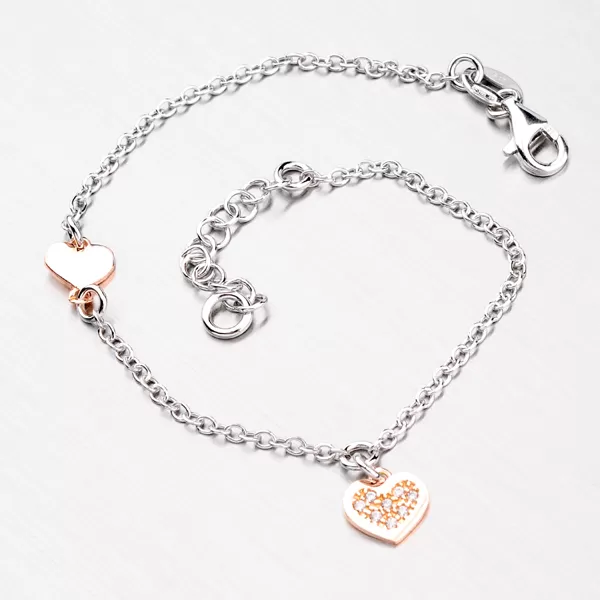 Náramok s príveskami a zirkónmi B1600312-0331-SLX