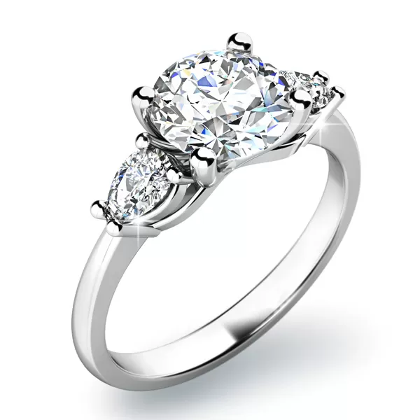 Zásnubný prsteň so zirkónmi ZP-10801-B-ZIR