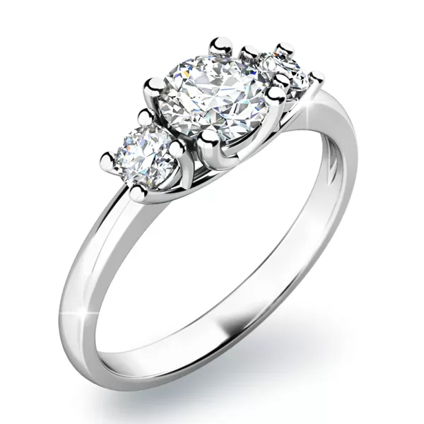 Zásnubný prsteň s diamantmi ZP-10803D
