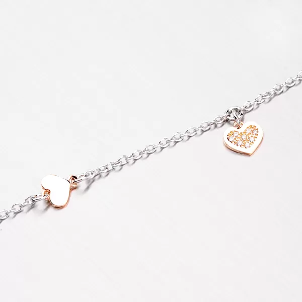 Náramok s príveskami a zirkónmi B1600312-0331-SLX