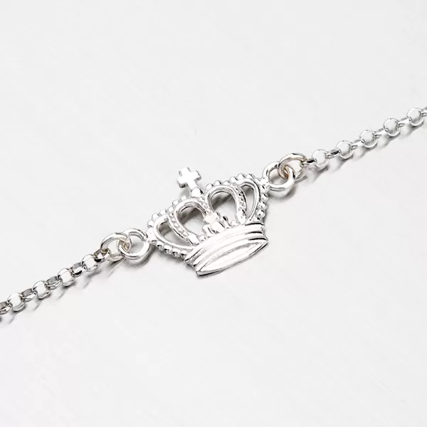 Strieborný náramok s korunkou B1600957-0532-SLX