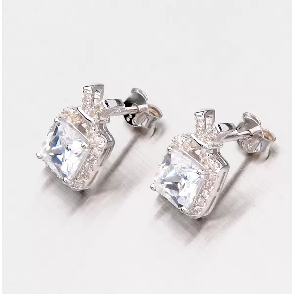 Strieborné náušnice so zirkónmi AE1063